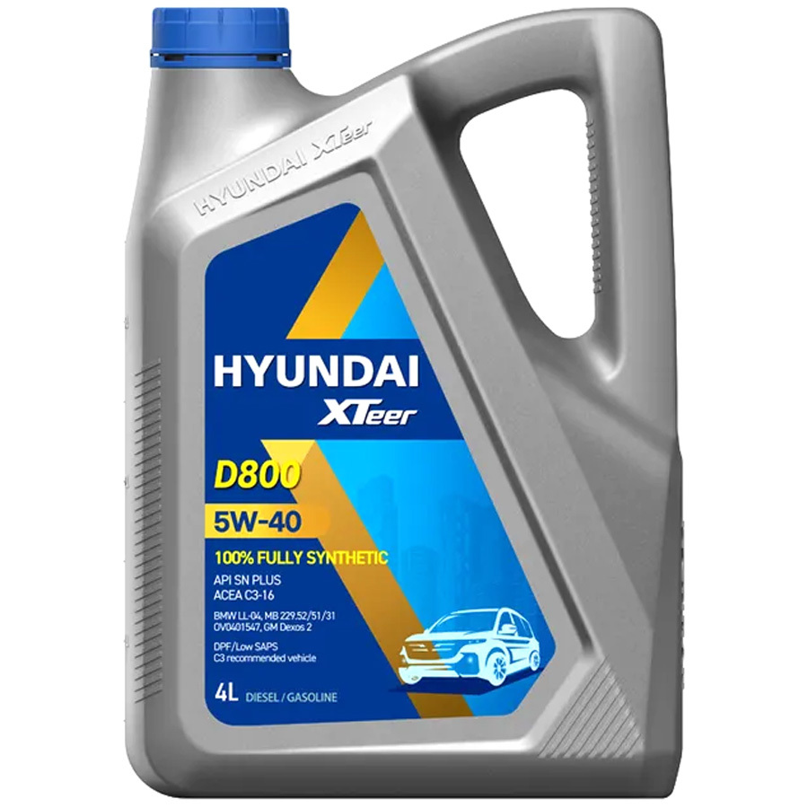 Моторное масло Hyundai Xteer D800 (Diesel Ultra) 5W-40, 4 л