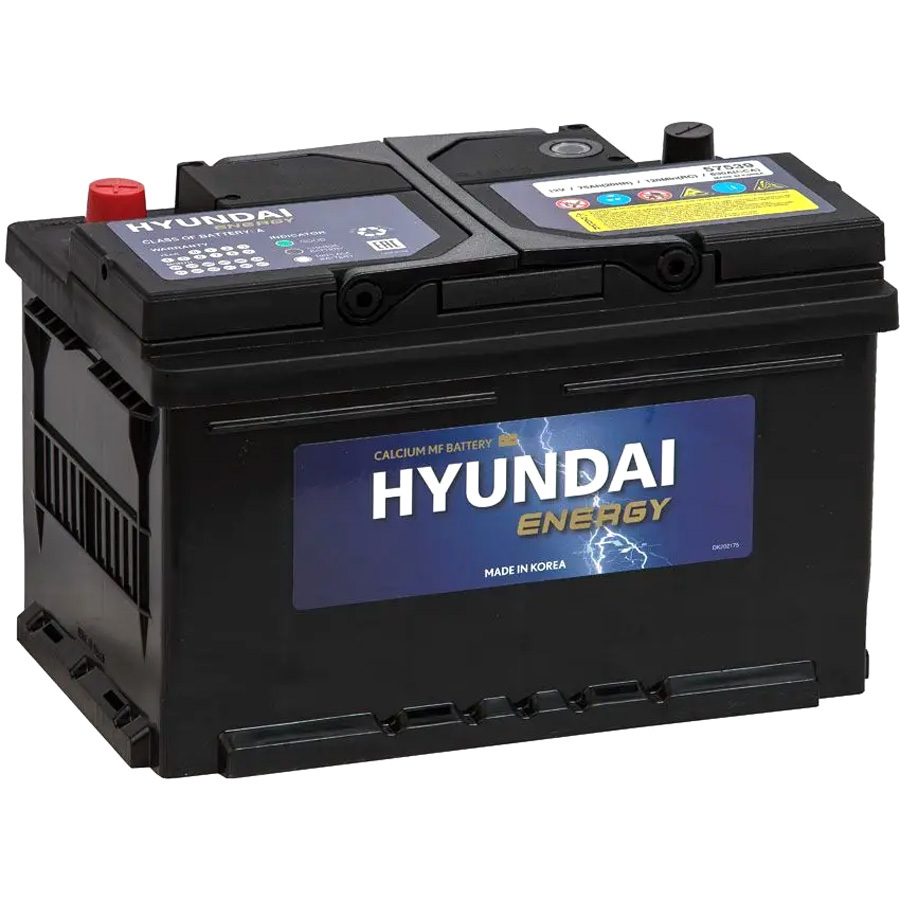 Hyundai Автомобильный аккумулятор Hyundai 78 Ач обратная полярность L3 hyundai автомобильный аккумулятор hyundai 65 ач обратная полярность d23l