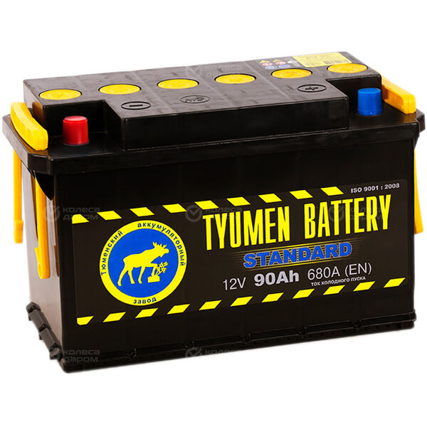 Грузовой аккумулятор Tyumen Battery Standard 90Ач о/п в Великих Луках