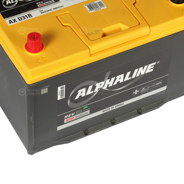 Автомобильный аккумулятор Alphaline AGM 90 Ач прямая полярность D31R в Балашихе