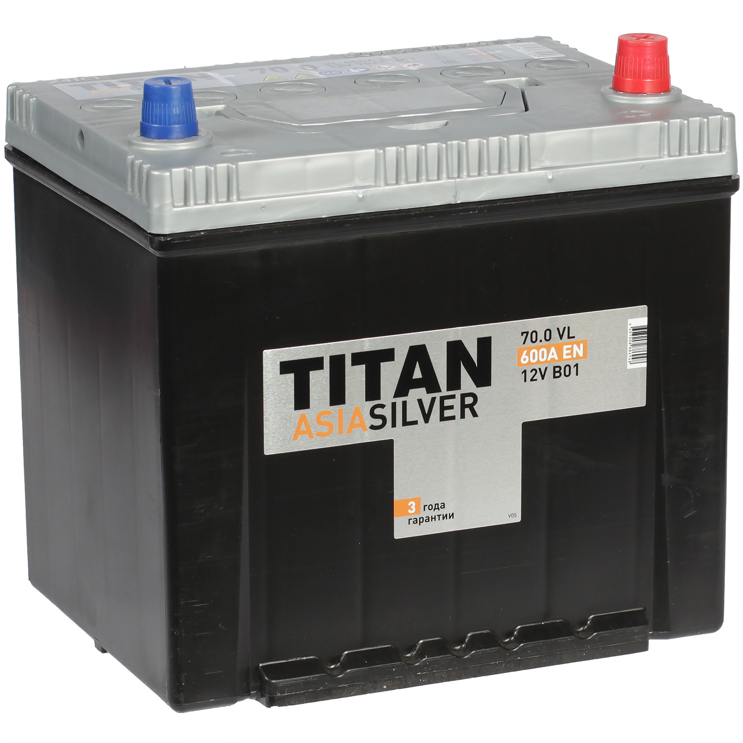 Titan Автомобильный аккумулятор Titan Asia 70 Ач обратная полярность D23L
