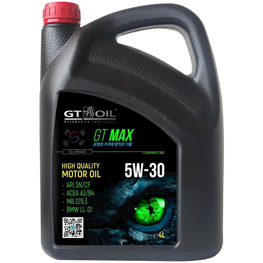 Моторное масло GT OIL Max 5W-30, 4 л