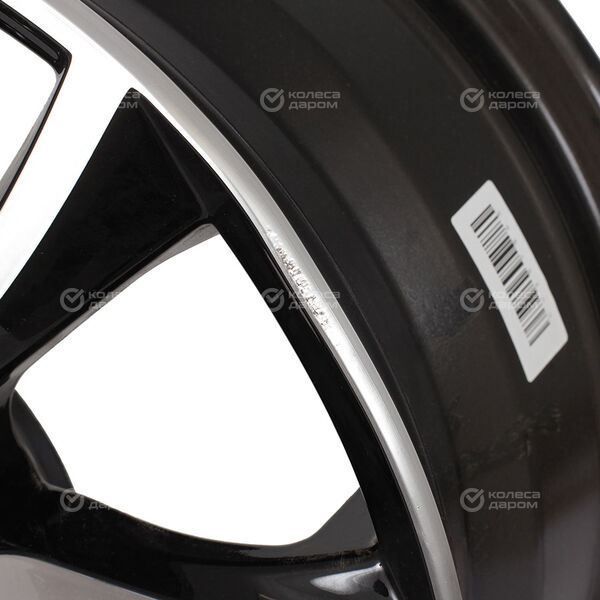 Колесный диск СКАД Тулон  6xR15 4x100 ET46 DIA54.1 (уценка) черный глянцевый с полированной лицевой поверхностью в Сердобске