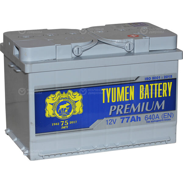 Автомобильный аккумулятор Tyumen Battery Premium 77 Ач обратная полярность L3 в Санкт-Петербурге