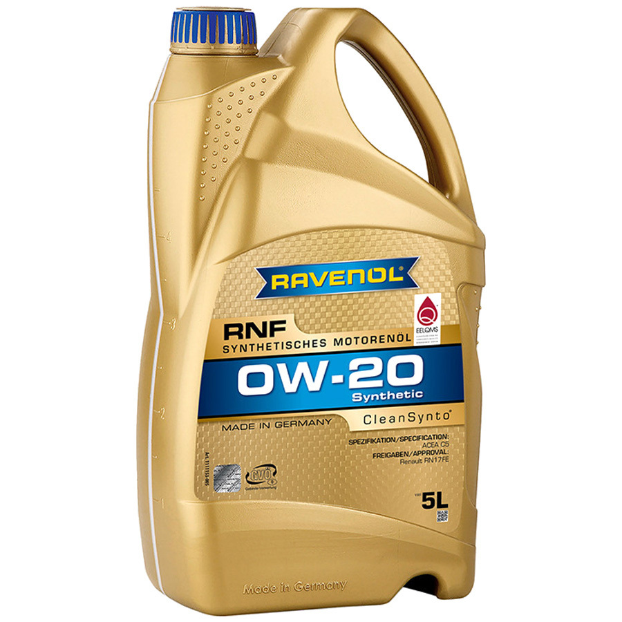 Моторное масло Ravenol RNF 0W-20, 5 л