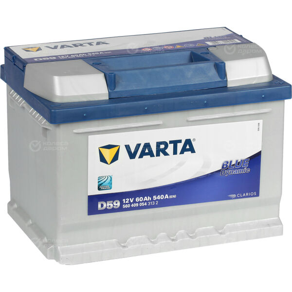 Автомобильный аккумулятор Varta Blue Dynamic D59 60 Ач обратная полярность LB2 в Стерлитамаке