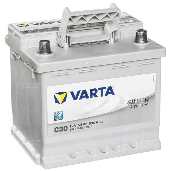 Автомобильный аккумулятор Varta Silver Dynamic C30 54 Ач обратная полярность L1 в Кургане