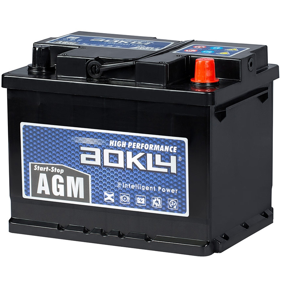 Aokly Автомобильный аккумулятор Aokly AGM 60 Ач обратная полярность L2