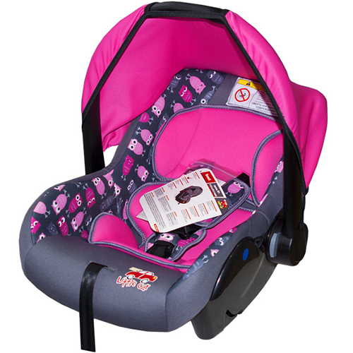 Детское кресло PSV Little Car Sweet совы-розовый подушка под шею little car кот смайл