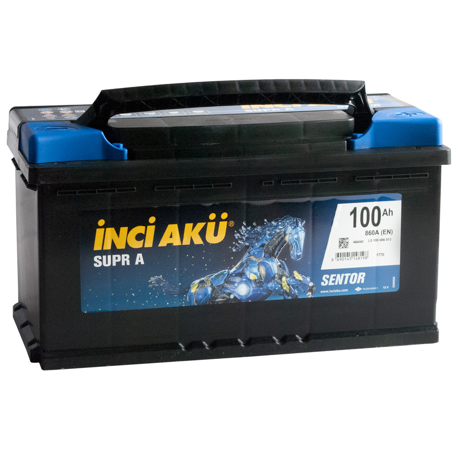 Inci Aku Автомобильный аккумулятор Inci Aku Supr A 100 Ач обратная полярность L5