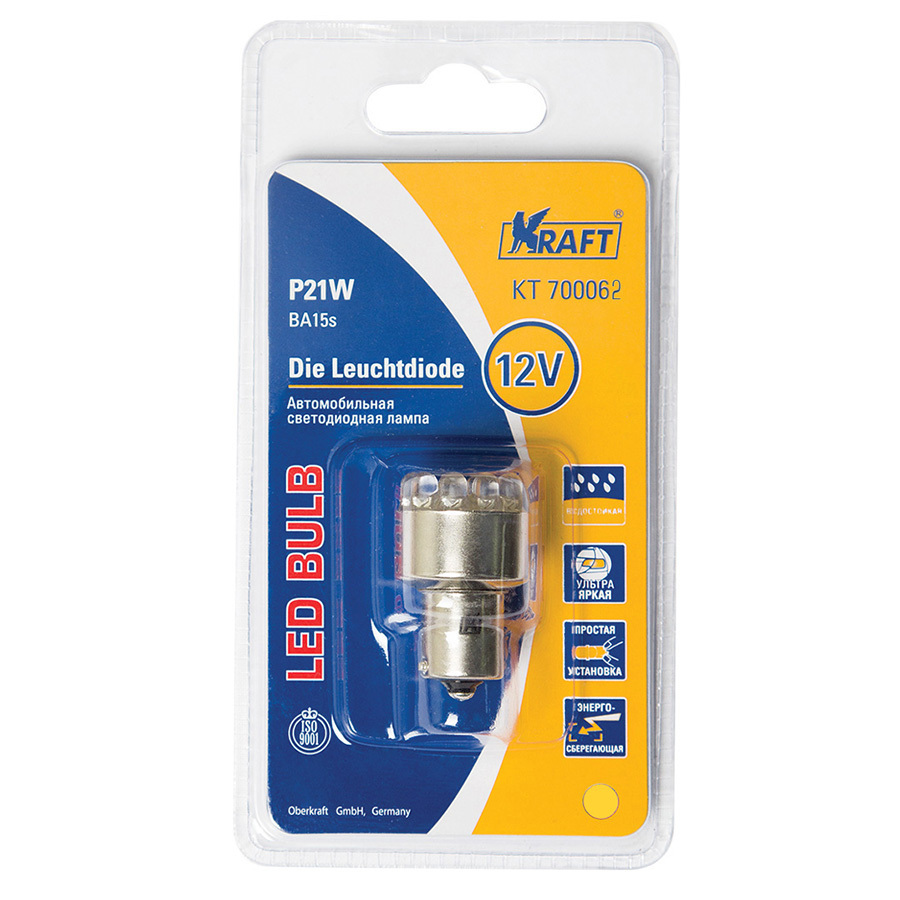 Kraft Лампа Kraft - P21-1.5 Вт, 1 шт.