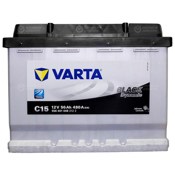 Автомобильный аккумулятор Varta Black Dynamic C15 56 Ач прямая полярность L2 в Нягани