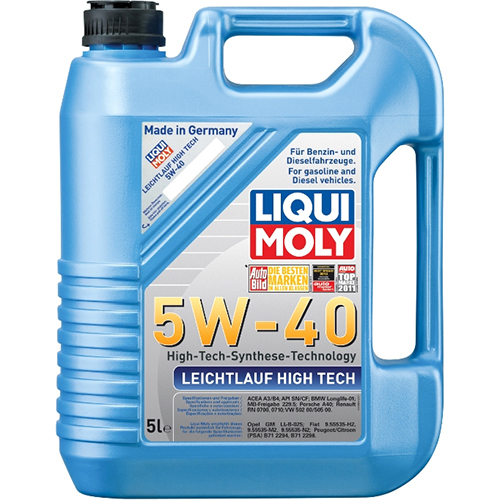 Liqui Moly Моторное масло Liqui Moly Leichtlauf High Tech 5W-40, 5 л liqui moly моторное масло liqui moly leichtlauf high tech 5w 40 5 л