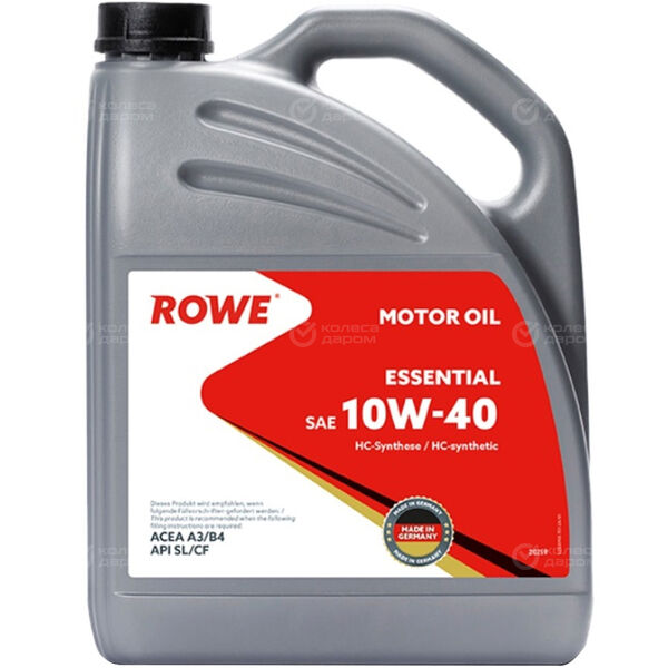 Моторное масло ROWE Essential 10W-40, 4 л в Ростове-на-Дону