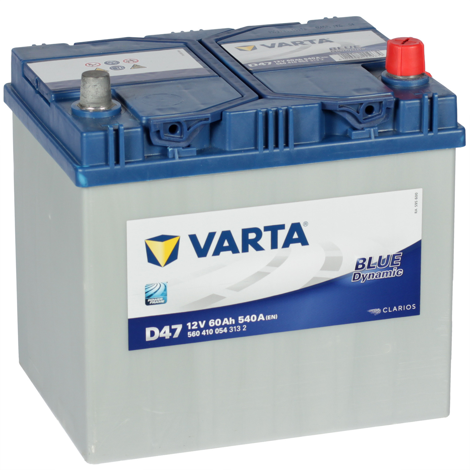 Varta Автомобильный аккумулятор Varta Blue Dynamic D47 60 Ач обратная полярность D23L energizer автомобильный аккумулятор energizer 60 ач обратная полярность d23l