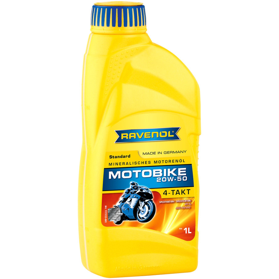 Масло 4-х тактное Ravenol Motobike 4-T Standard 20W-50 1л