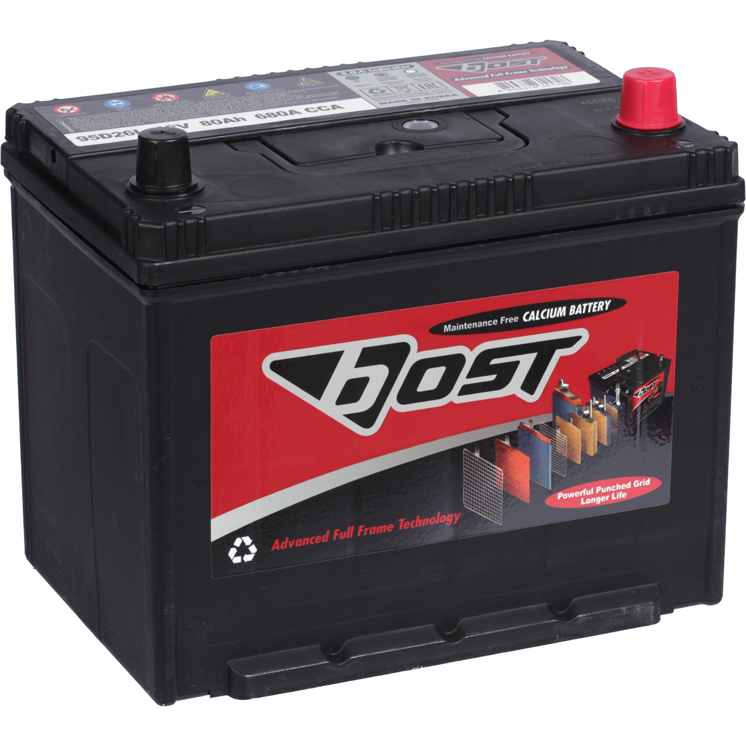 Bost Автомобильный аккумулятор Bost 80 Ач обратная полярность D26L