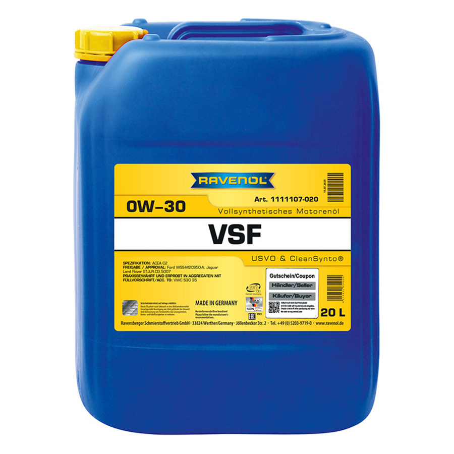 Моторное масло Ravenol VSF 0W-30, 20 л