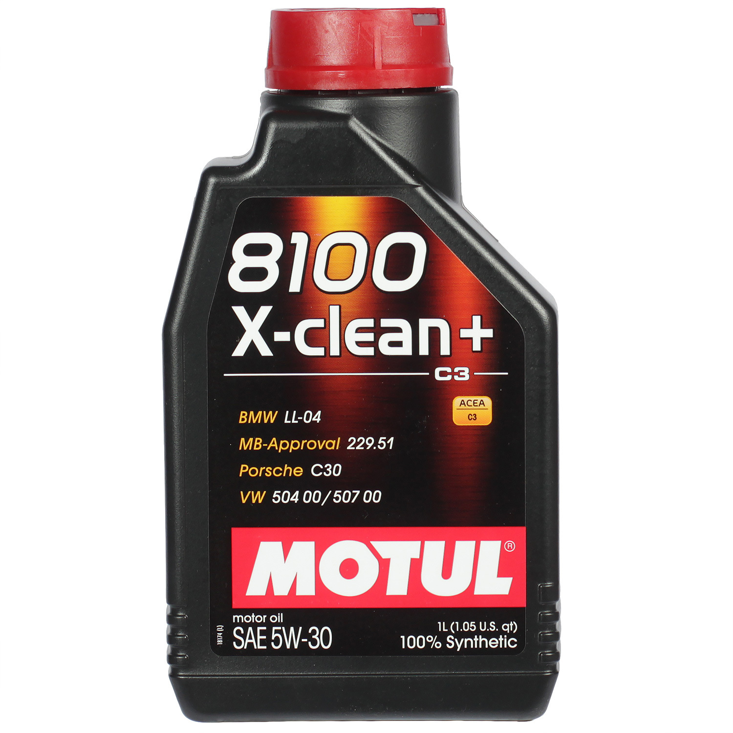 Motul Моторное масло Motul 8100 X-clean+ 5W-30, 1 л масло моторное motul 106280
