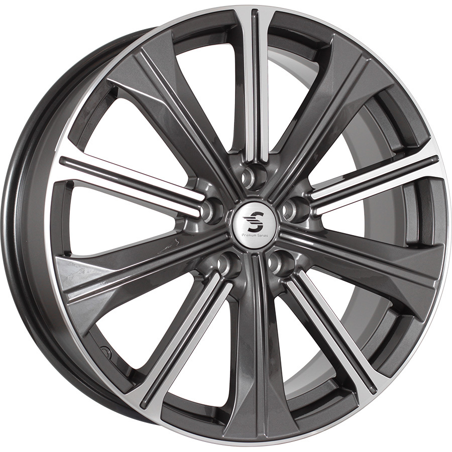 Колесный диск КиК Серия Premium КР013 (19_Audi Q5) 7x19/5x112 D66.6 ET34 Diamond_gloss_graphite