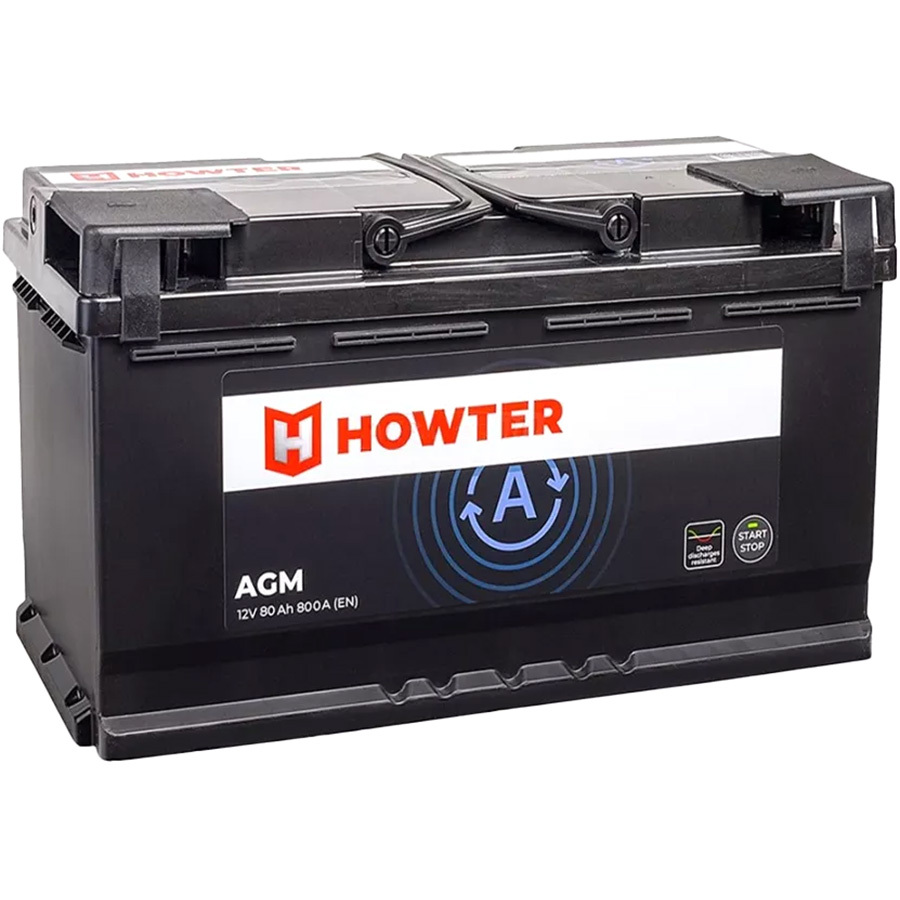Howter Автомобильный аккумулятор Howter AGM 80 Ач обратная полярность L4