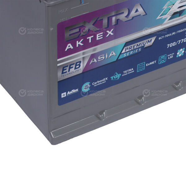 Автомобильный аккумулятор Актех Extra Asia Extra EFB 70 Ач обратная полярность D23L в Пензе