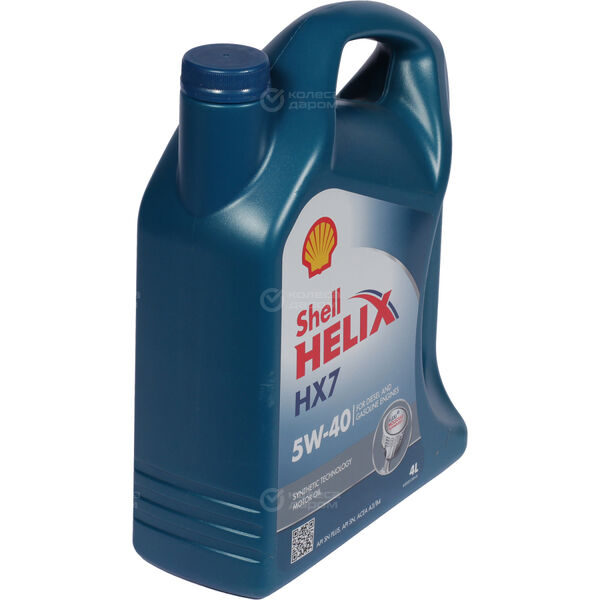 Моторное масло Shell Helix HX7 5W-40, 4 л в Воронеже