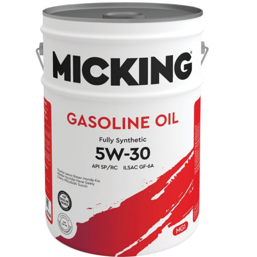 Моторное масло Micking Gasoline Oil MG1 5W-30, 20 л