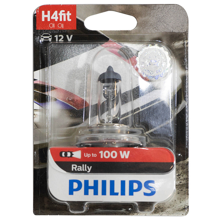 Автолампа PHILIPS Лампа PHILIPS Rally - H4-100 Вт-3300К, 1 шт.