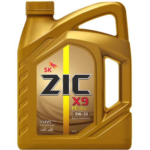 ZIC Моторное масло ZIC X9 FE 5W-30, 4 л масло моторное zic x9 fe 5w 30 sl cf синтетическое 4 л