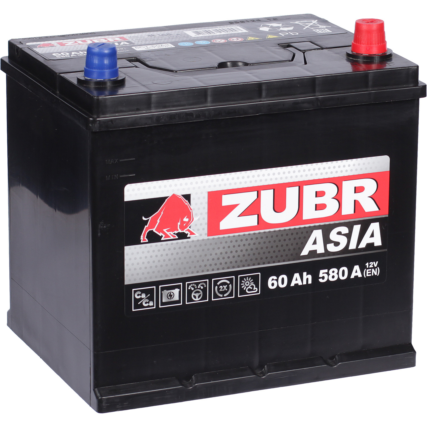 Zubr Автомобильный аккумулятор Zubr 60 Ач обратная полярность D23L фото