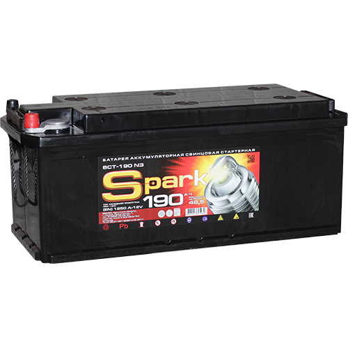 Spark Грузовой аккумулятор SPARK 190Ач п/п конус atlas грузовой аккумулятор atlas 105 ач п п mf31 1000 конус