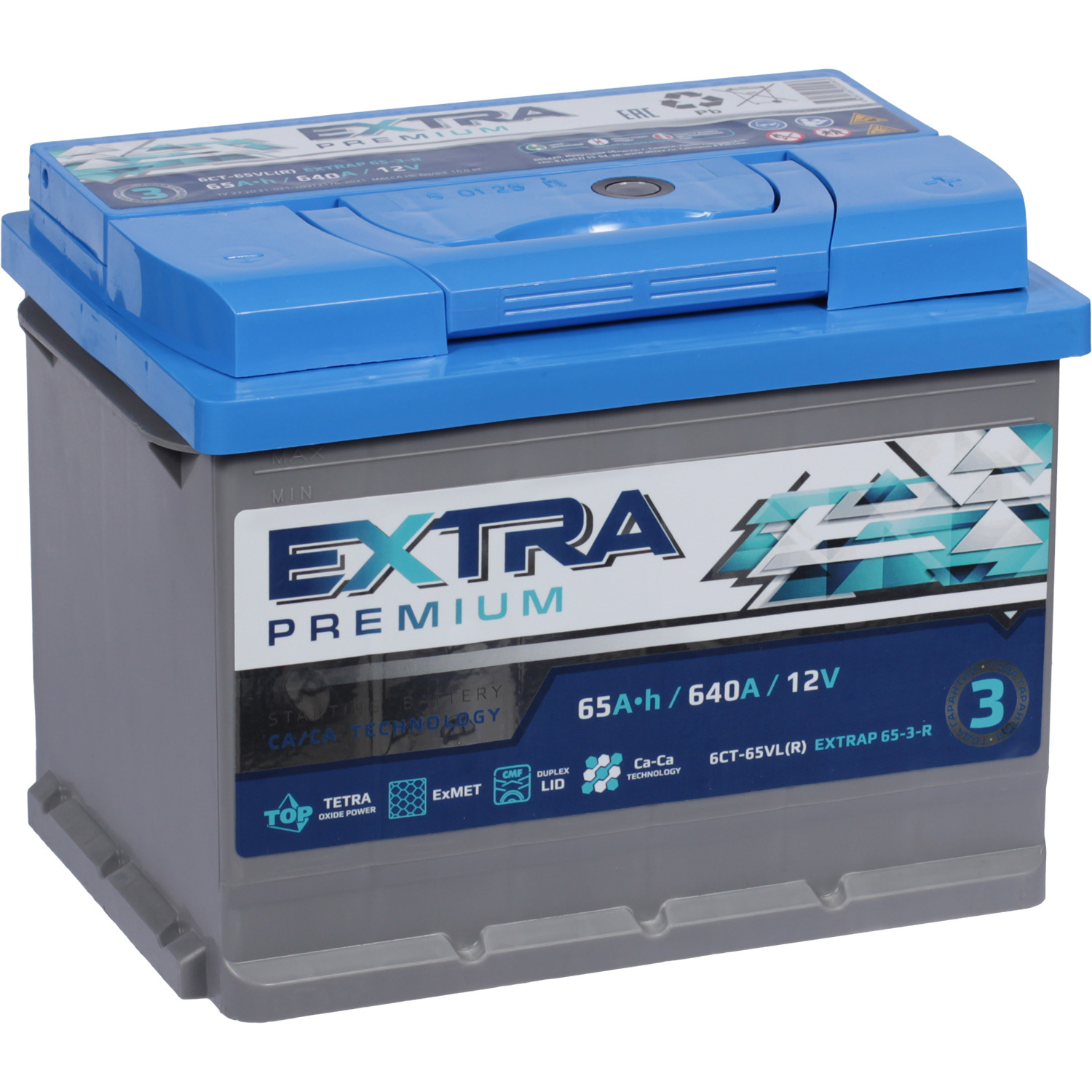 Актех Extra Автомобильный аккумулятор Актех Extra Extra 65 Ач обратная полярность L2