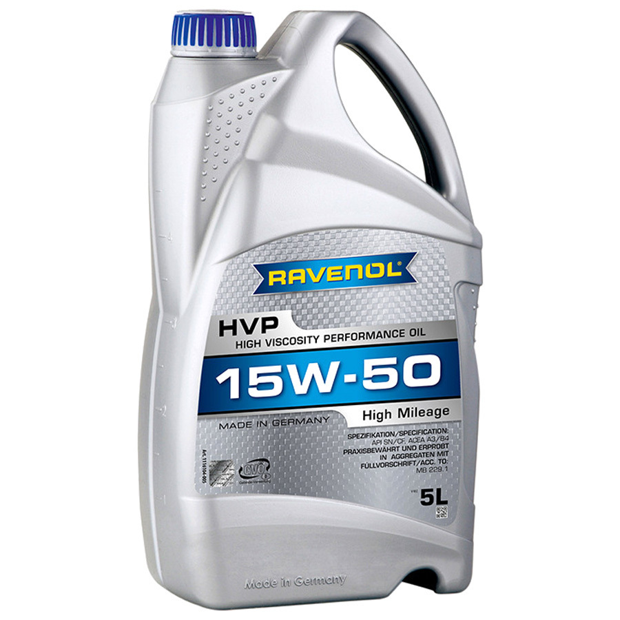 Моторное масло Ravenol HVP High Viscosity Performance Oil 15W-50, 5 л