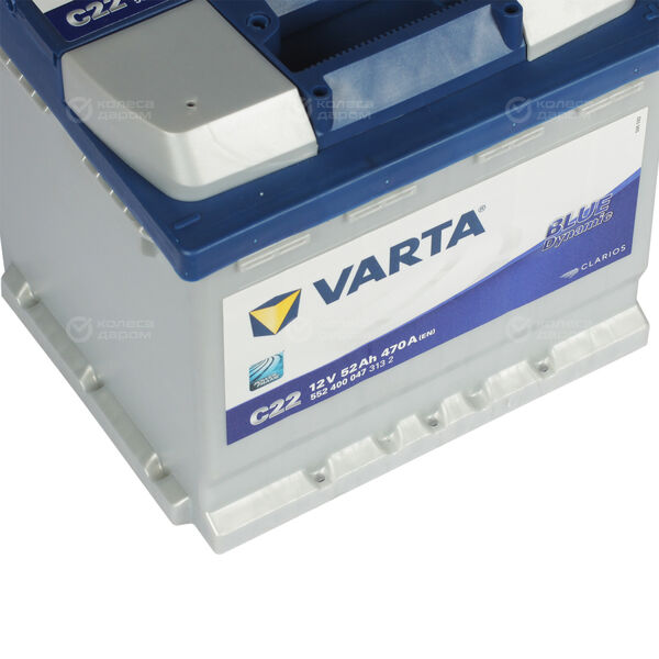 Автомобильный аккумулятор Varta Blue Dynamic C22 52 Ач обратная полярность L1 в Оренбурге