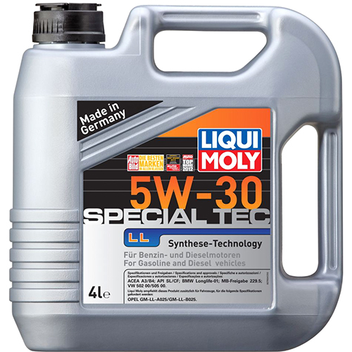 Liqui Moly Моторное масло Liqui Moly Special Tec LL 5W-30, 4 л liqui moly моторное масло liqui moly top tec 4200 5w 30 1 л