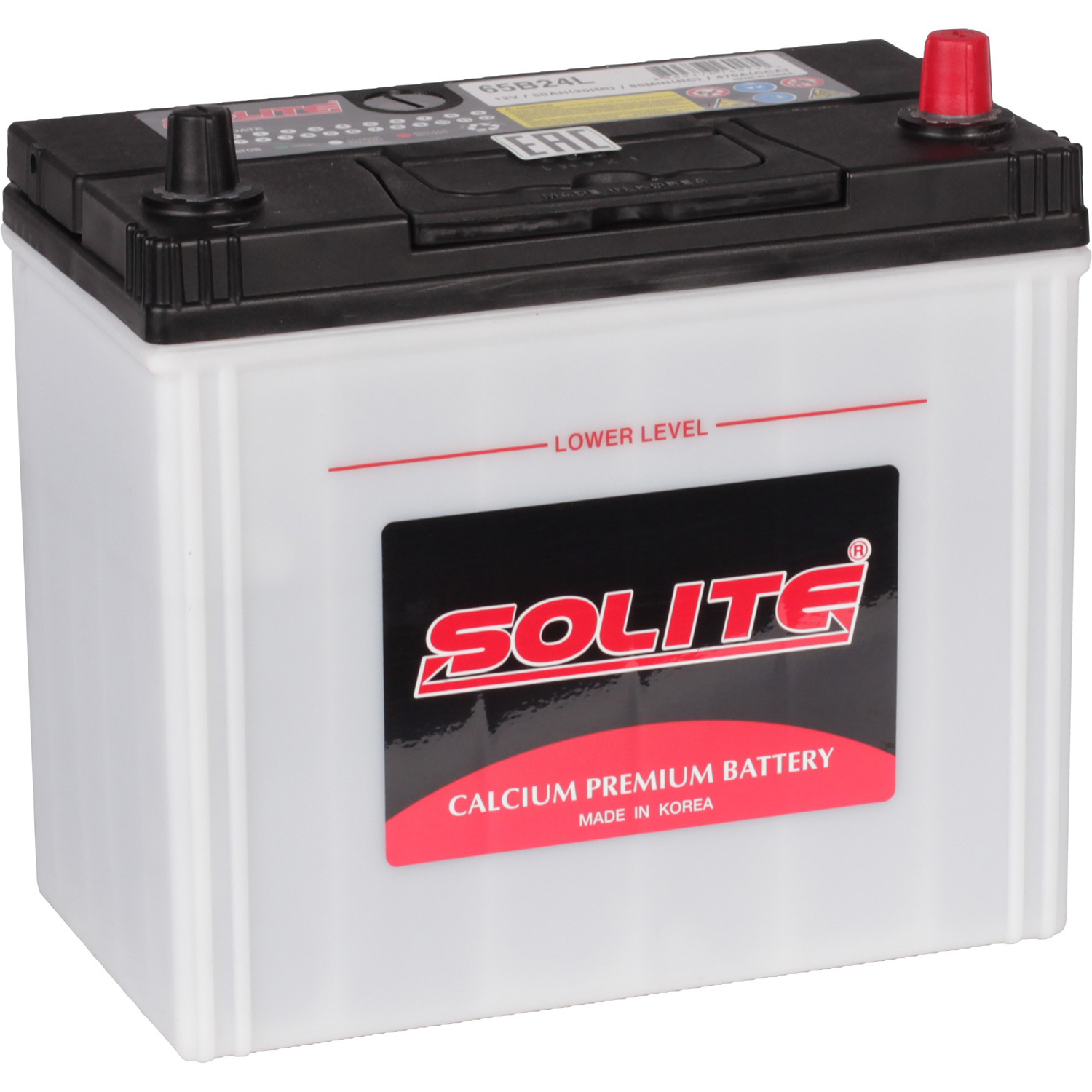 Solite Автомобильный аккумулятор Solite Asia 50 Ач обратная полярность B24L energizer автомобильный аккумулятор energizer 45 ач обратная полярность b24l