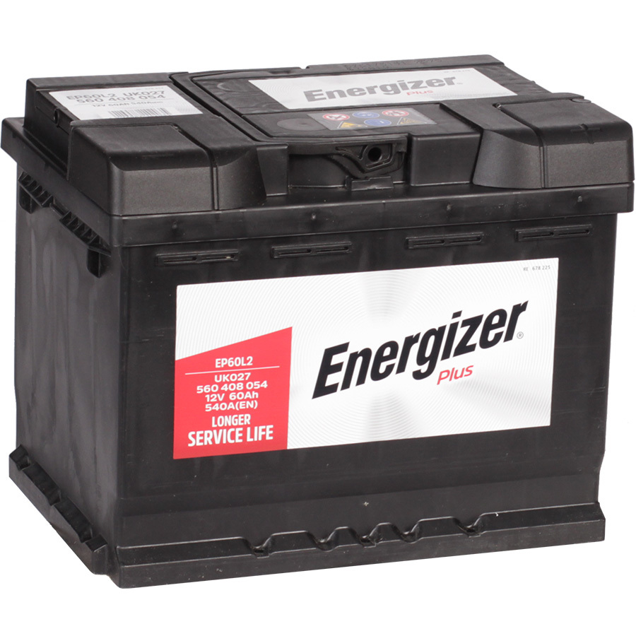 Автомобильный аккумулятор Energizer 60 Ач обратная полярность L2 EP60L2 - фото 1