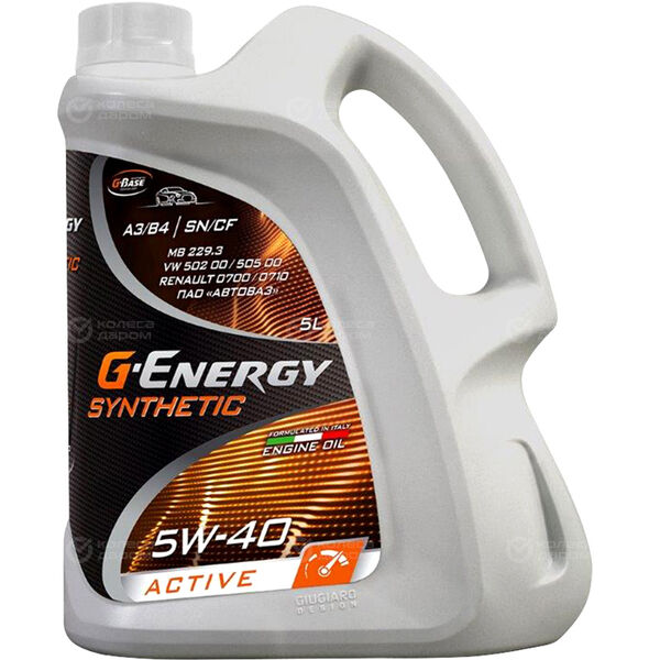 Моторное масло G-Energy Synthetic Active 5W-40, 5 л в Великих Луках