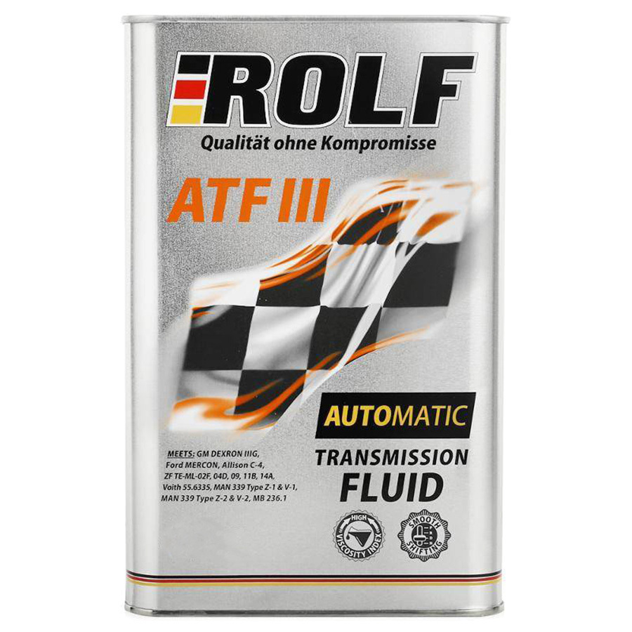 Rolf Масло трансмиссионное ROLF ATF III 4л rolf масло трансмиссионное rolf transmission gl 4 75w90 4л