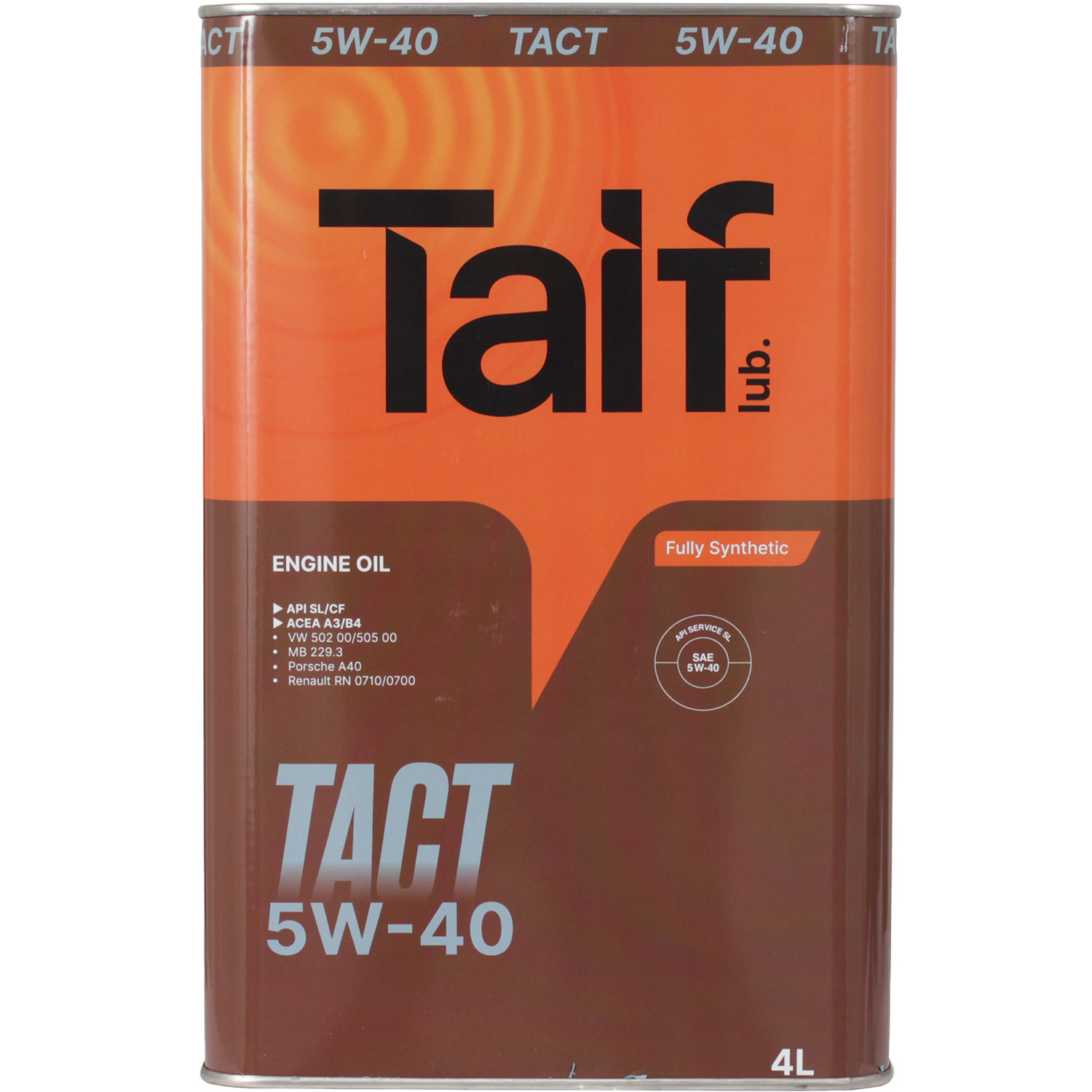 Моторное масло Taif TACT 5W-40, 4 л