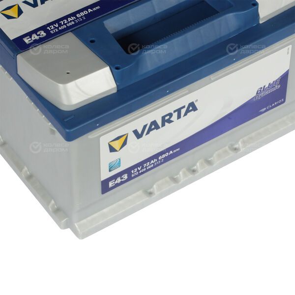 Автомобильный аккумулятор Varta Blue Dynamic E43 72 Ач обратная полярность LB3 в Нижнем Тагиле