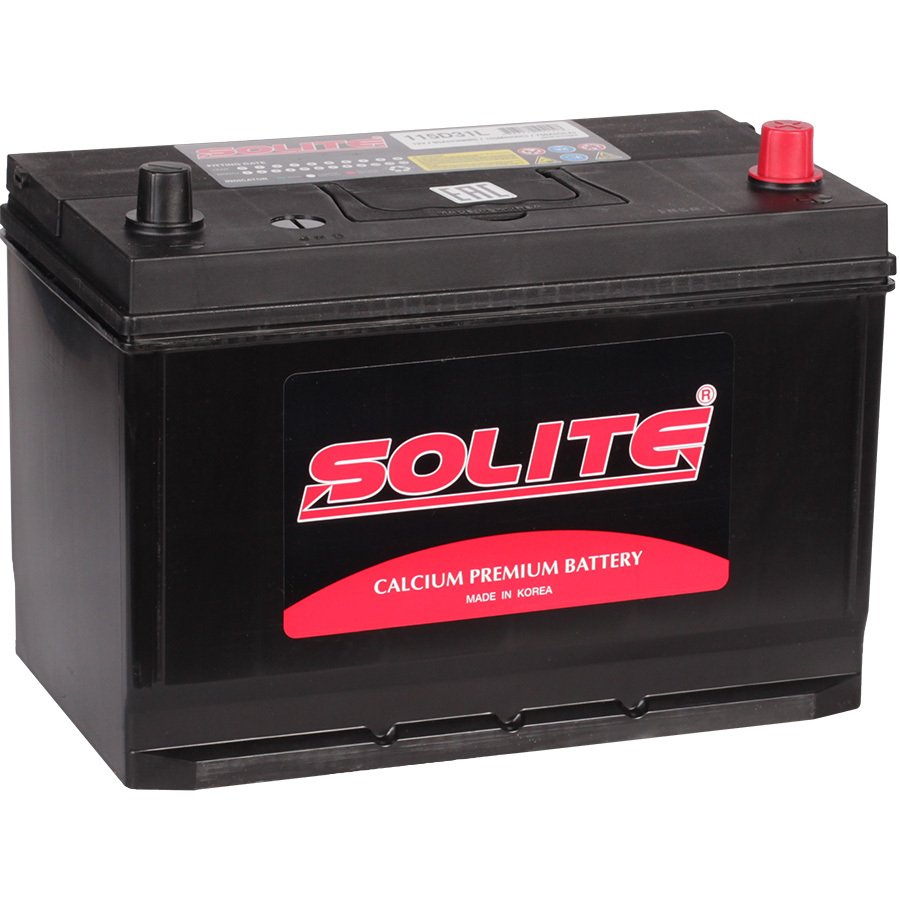 Solite Автомобильный аккумулятор Solite Asia 95 Ач обратная полярность D31L