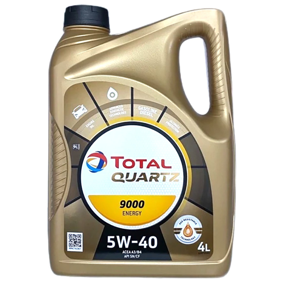 Total Моторное масло Total Quartz 9000 Energy MVP 5W-40, 4 л