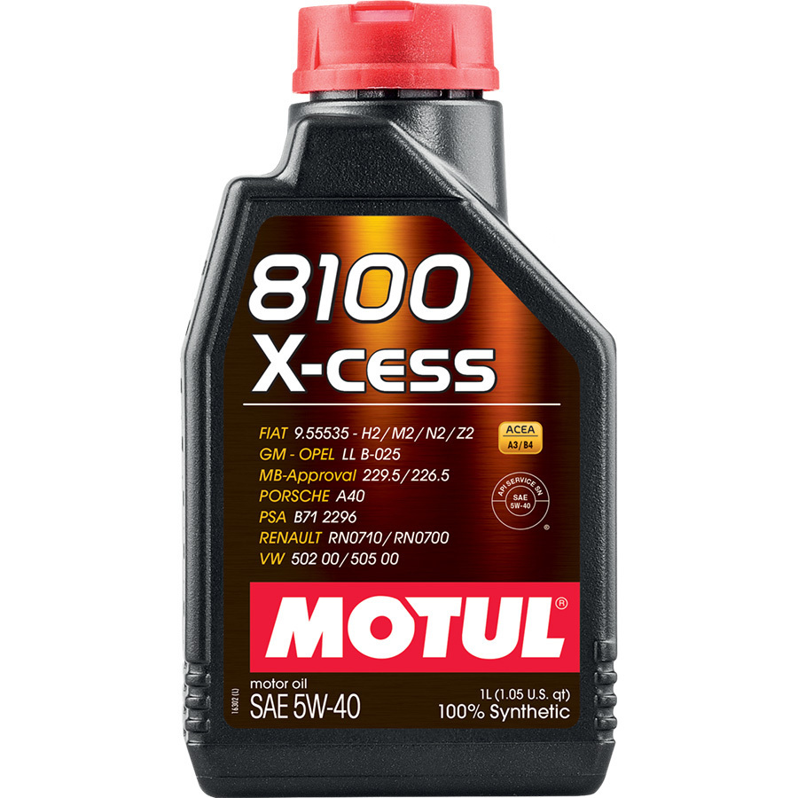 Моторное масло Motul 8100 X-cess 5W-40, 1 л