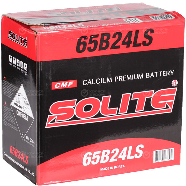 Автомобильный аккумулятор Solite Asia 50 Ач обратная полярность B24L в Троицке