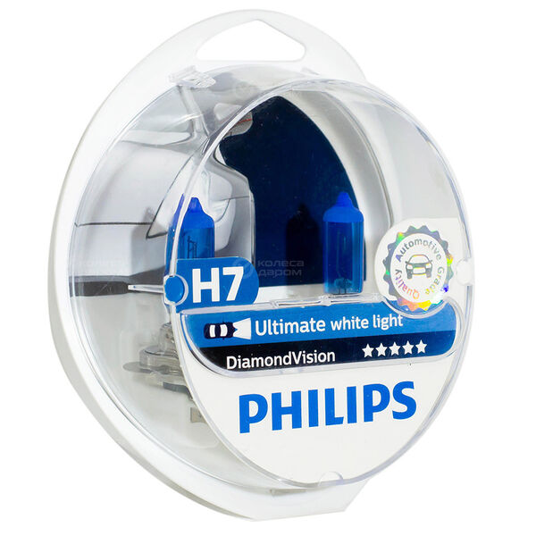 Лампа PHILIPS Diamond Vision - H7-55 Вт-5000К, 2 шт. в Нурлате