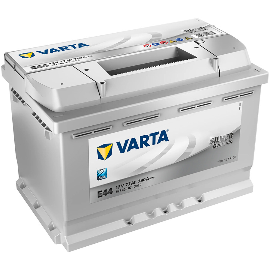 Varta Автомобильный аккумулятор Varta Silver Dynamic E44 77 Ач обратная полярность L3 exide автомобильный аккумулятор exide 77 ач обратная полярность l3