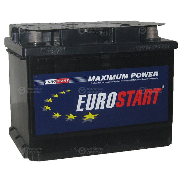 Автомобильный аккумулятор Eurostart 60 Ач прямая полярность L2 в Октябрьском