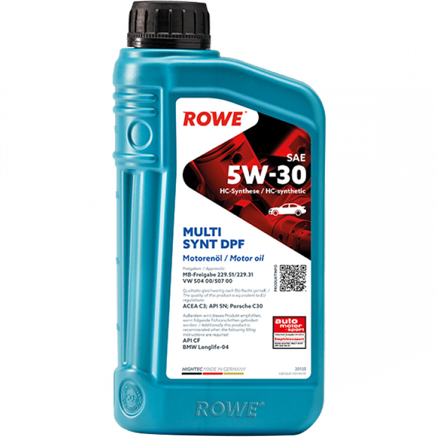 ROWE Моторное масло ROWE HIGHTEC MULTI SYNT DPF 5W-30, 1 л